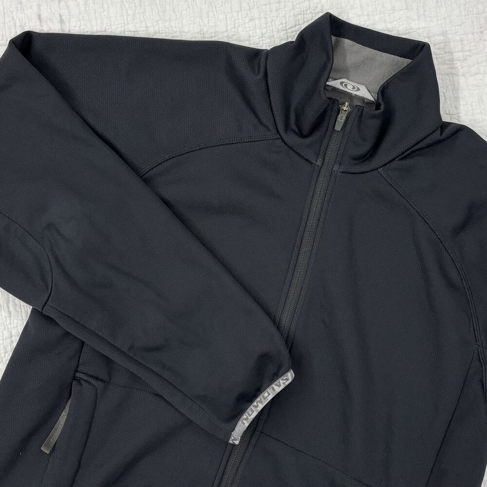 Salomon Jacket Men Size Medium Black Advanced Skin Outdoor Softshell